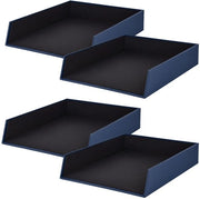 Archivio per DIN A4, blu marino, 4 pezzi, cassetti archiviabili, busta per lettere 26 x 6 x 32 cm