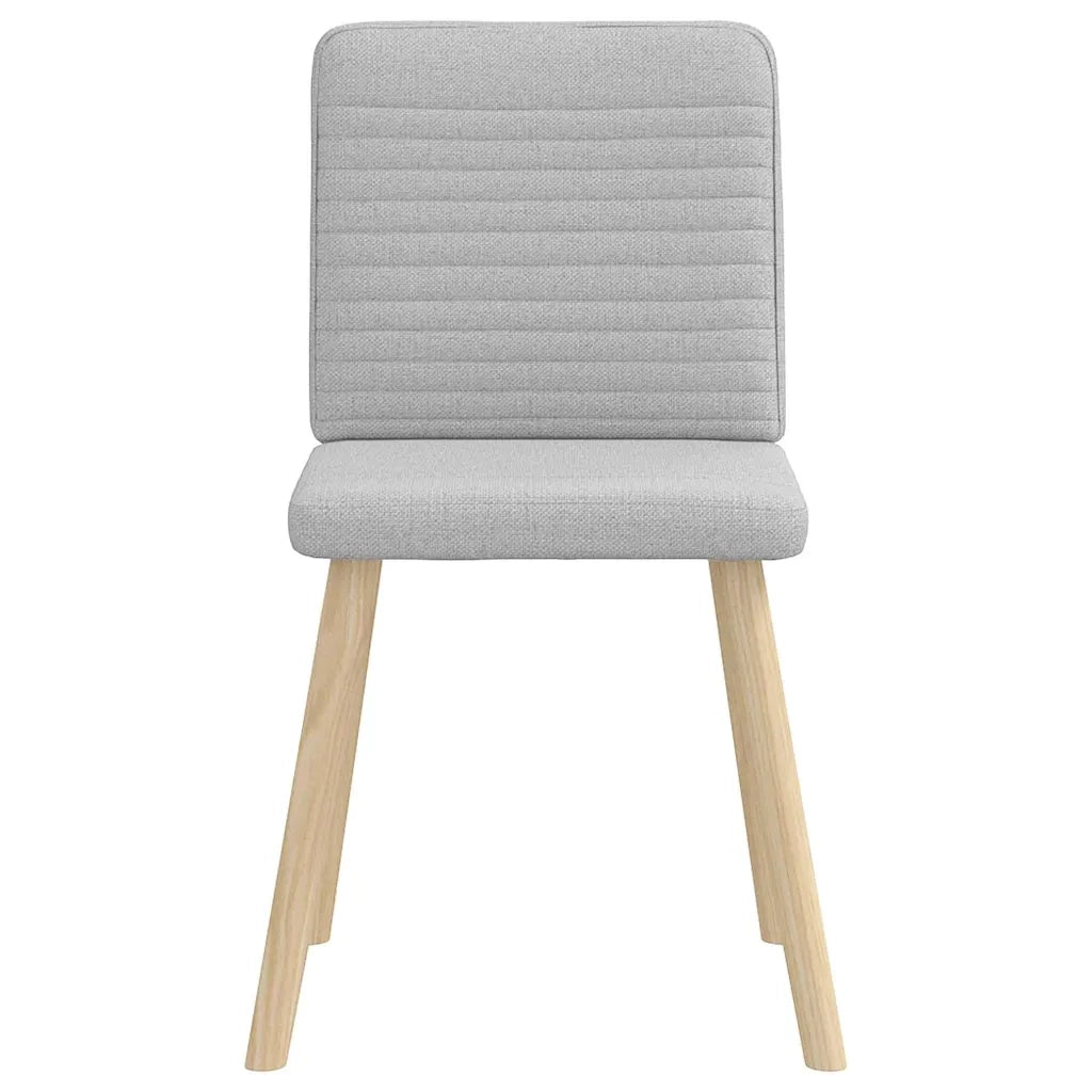 Sedie da Pranzo 2 pz Grigio Nuvola in Tessuto 4101153