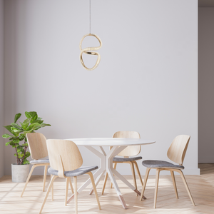 Lampada A Sospensione Led G077-3cpr Gold