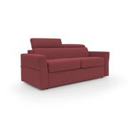 Avalon Divano letto con materasso H18 180 cm (mat. 120x197 cm) rosso