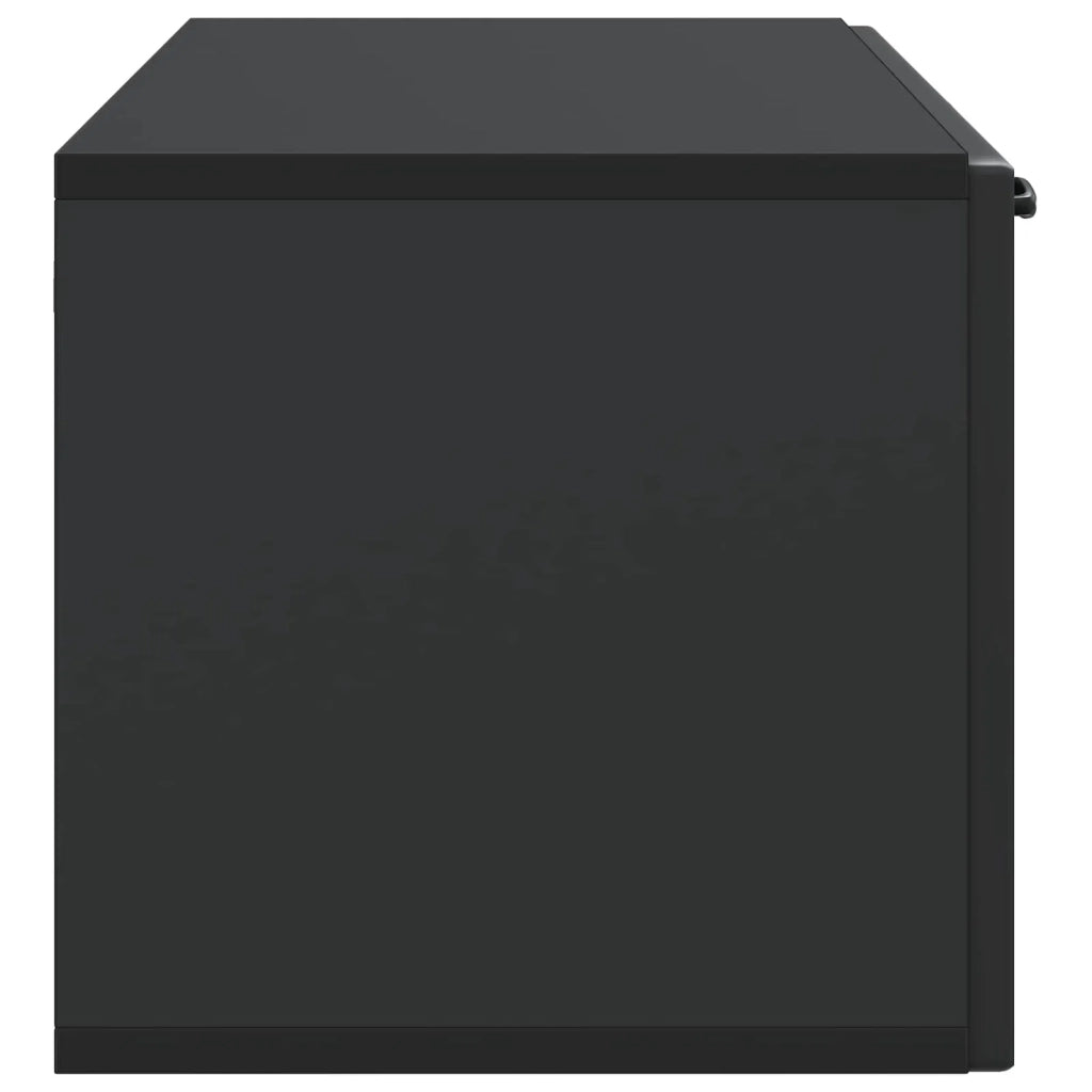 Mobile Porta TV da Muro Montaggio a parete Nero 98 x 31 x 30 cm