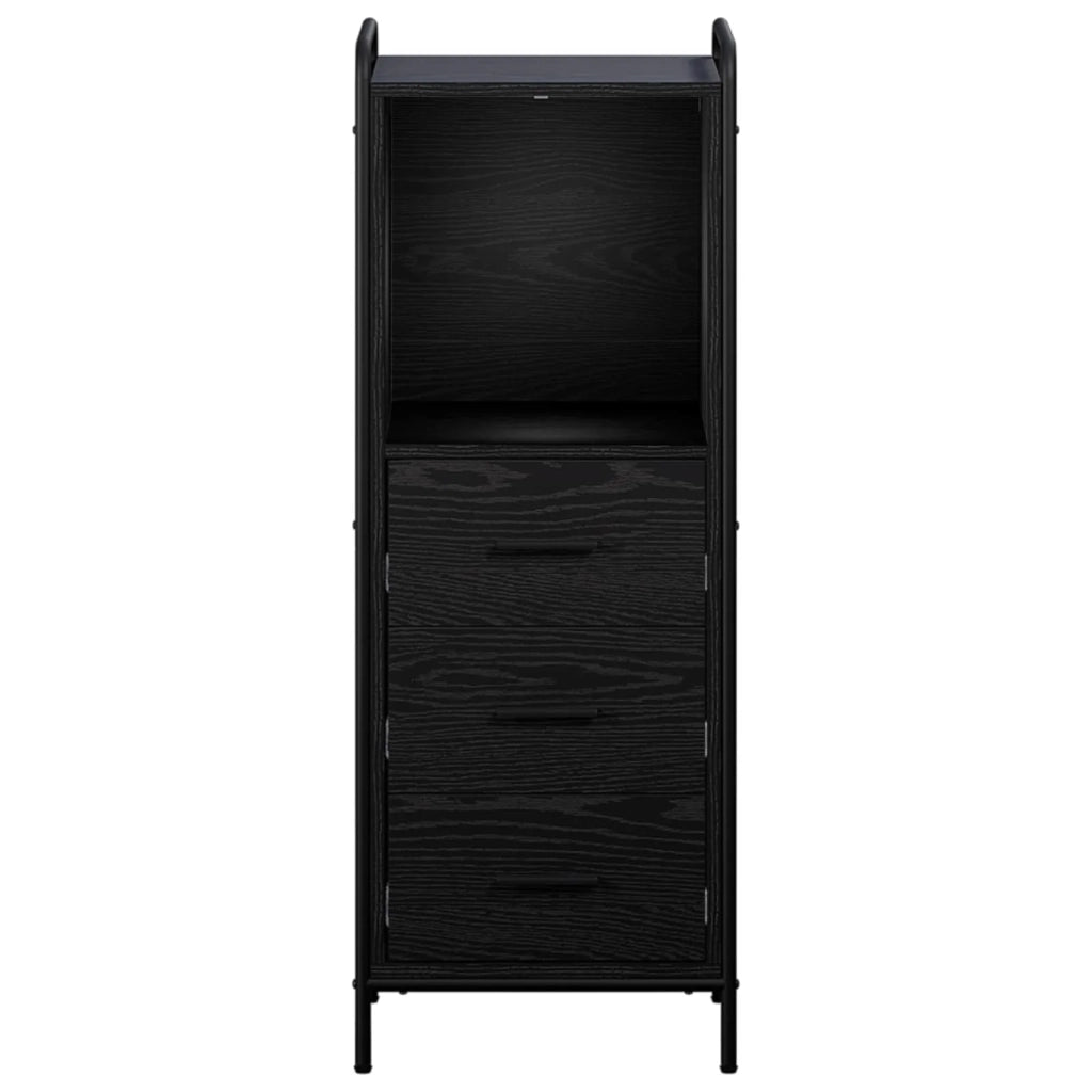 Mobile da Bagno Rovere Nero 40 x 36 x 109,5 cm 8014046