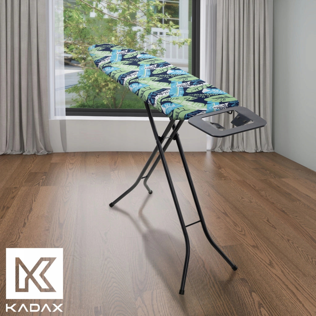 Copriasse da stiro KADAX 148x52 cm, estensibile, con foglie