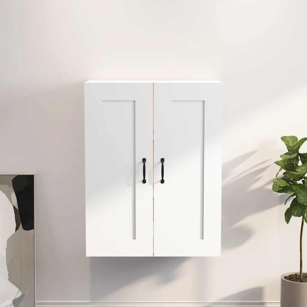 Armadietto Pensile a Parete Bianco 69,5x32,5x90 cm 812303