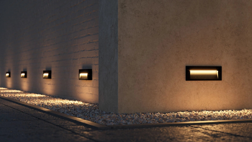 Beneito Faure Faretto Led segnapasso da parete a superficie Tween - 5W, Switch CCT, Illuminazione Interni ed Esterni​, corridoi o passaggi - Nero