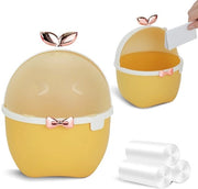 Mini-prigione con coperchio, prigione kawaii con 3 sacchetti di spazzatura rotanti, prigione cartoon con animali per camera da bambini, ufficio, auto, cucina, bagno, 19,5 * 15 * 15 cm