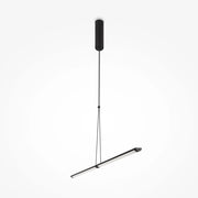 Lampada a sospensione lineare Maytoni Supersymmetry LED 88cm nera