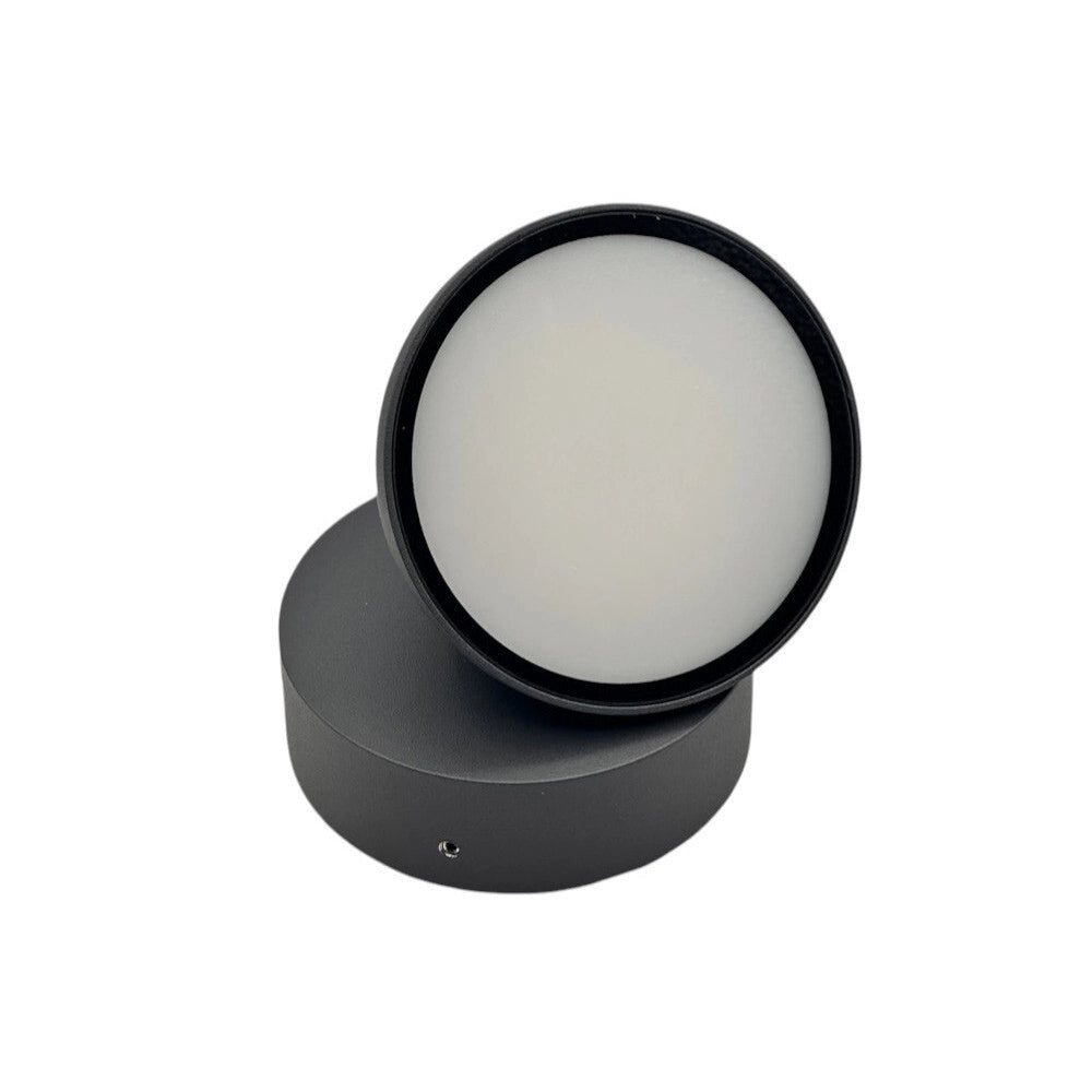 Trade Shop - Applique A Led Da Esterno 12 Watt Ip54 Con Teconologia Cct 3 Tonalità Di Luce 570-3c - Grigio Scuro