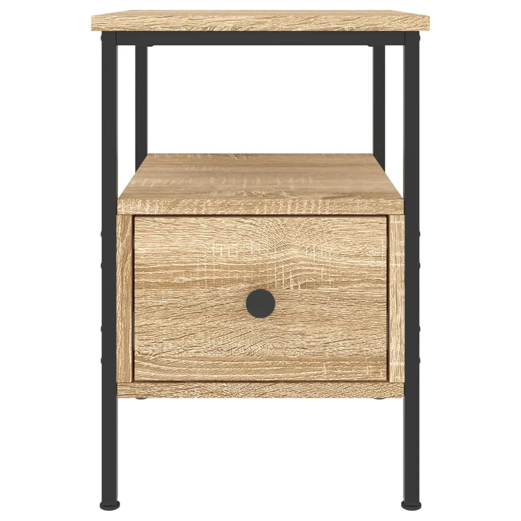 Comodino Rovere Sonoma 34x36x50 cm in Legno Multistrato 826045