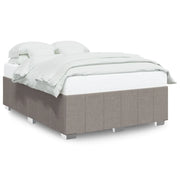 Letto matrimoniale | Letto per adulti | Giroletto senza Materasso Tortora 140x190 cm in Tessuto