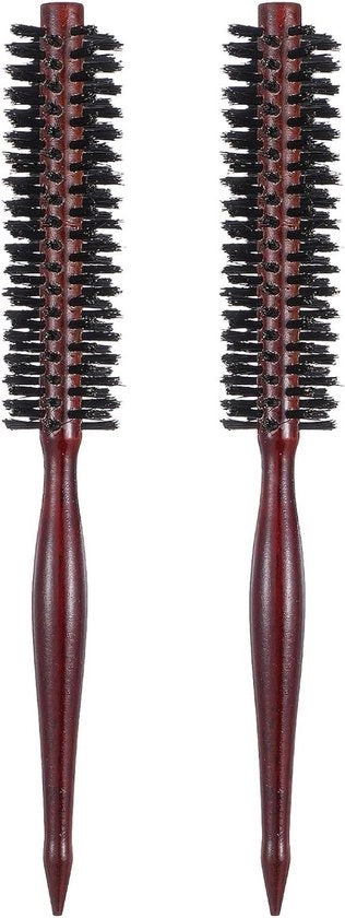 Spazzola per capelli con piccoli ciuffi di pelo di cinghiale per creare onde naturali e asciugare - adatta per capelli corti e lunghi