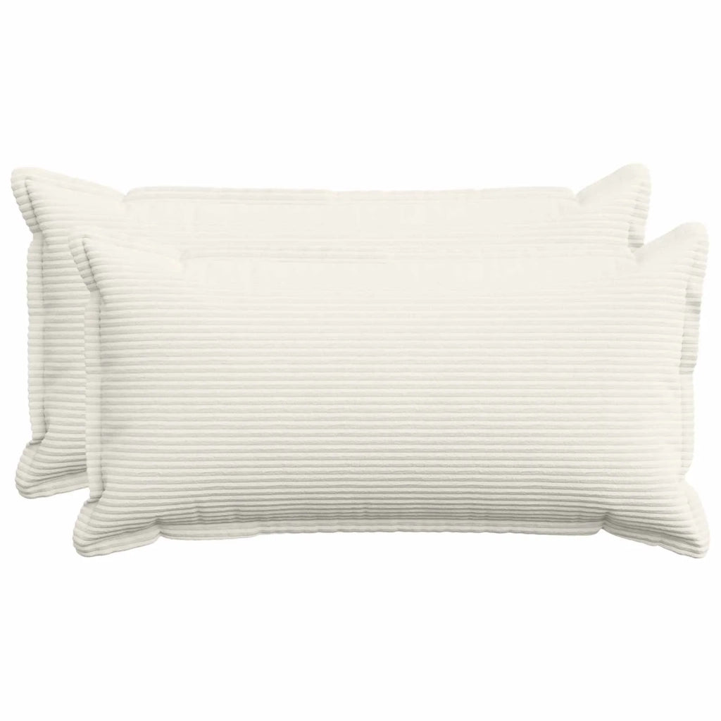 Federa 2 pz HOUTEN Crema 40 x 70 cm corduroy 917818