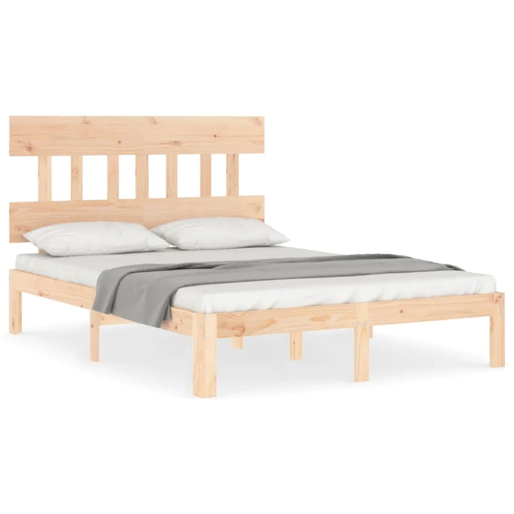 vidaXL Letto senza Materasso 140x190 cm in Legno Massello di Pino