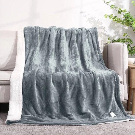 Elettrico deken confortevole con 6 livelli di riscaldamento e timer - Flanel, 130x180 cm