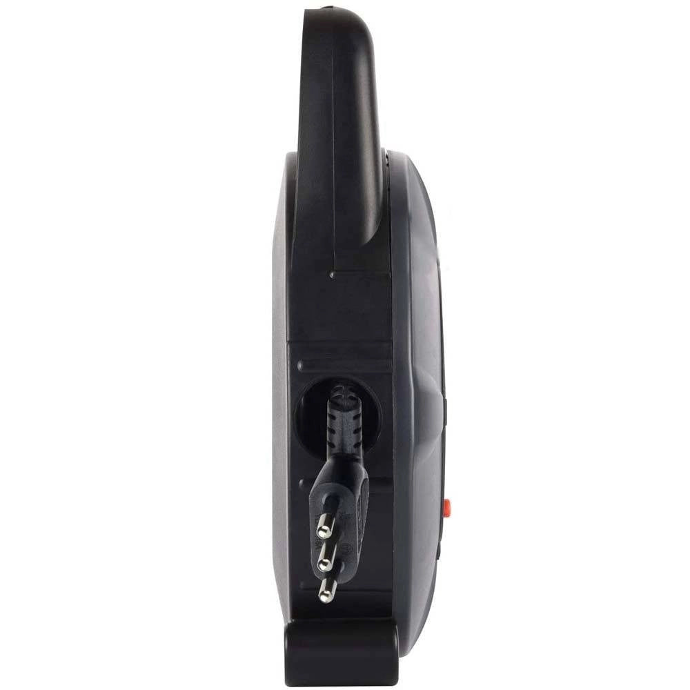 Trade Shop - Prolunga Elettrica Cavo 5 Mt Avvolgicavo ​4 Prese Schuko Polivalenti Spina 16a -