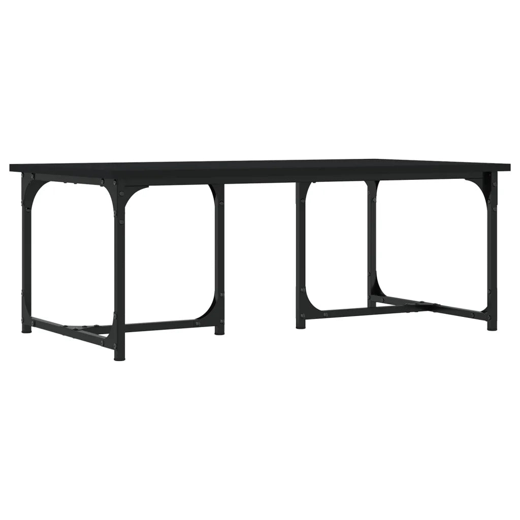 Tavolino da Salotto-Tavolino da soggiorno-Tavolo Nero 90x50x35 cm in Legno Multistrato
