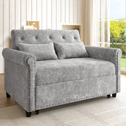 DIVANO LETTO 2 posti 3 in 1 170x98 cm Chenille grigio