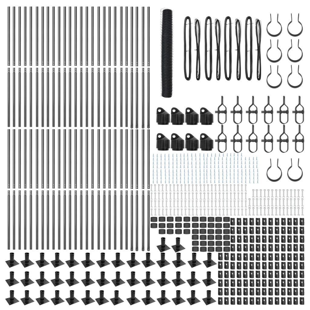 Recinzione Esagonale  Grigia 1.2x100 m Acciaio