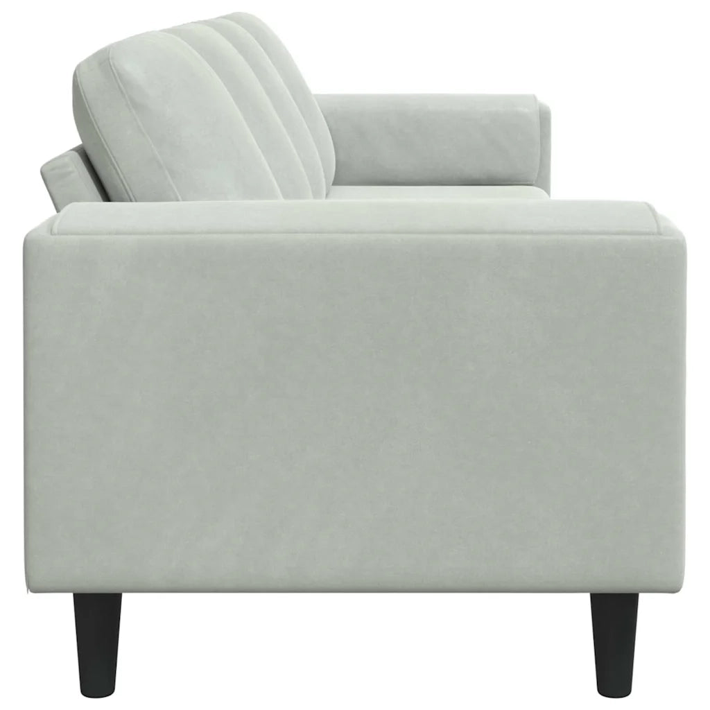 Divano per Soggiorno-Sofa da Soggiorno-Divanetto Grigio chiaro 250 x 77 x 76 cm