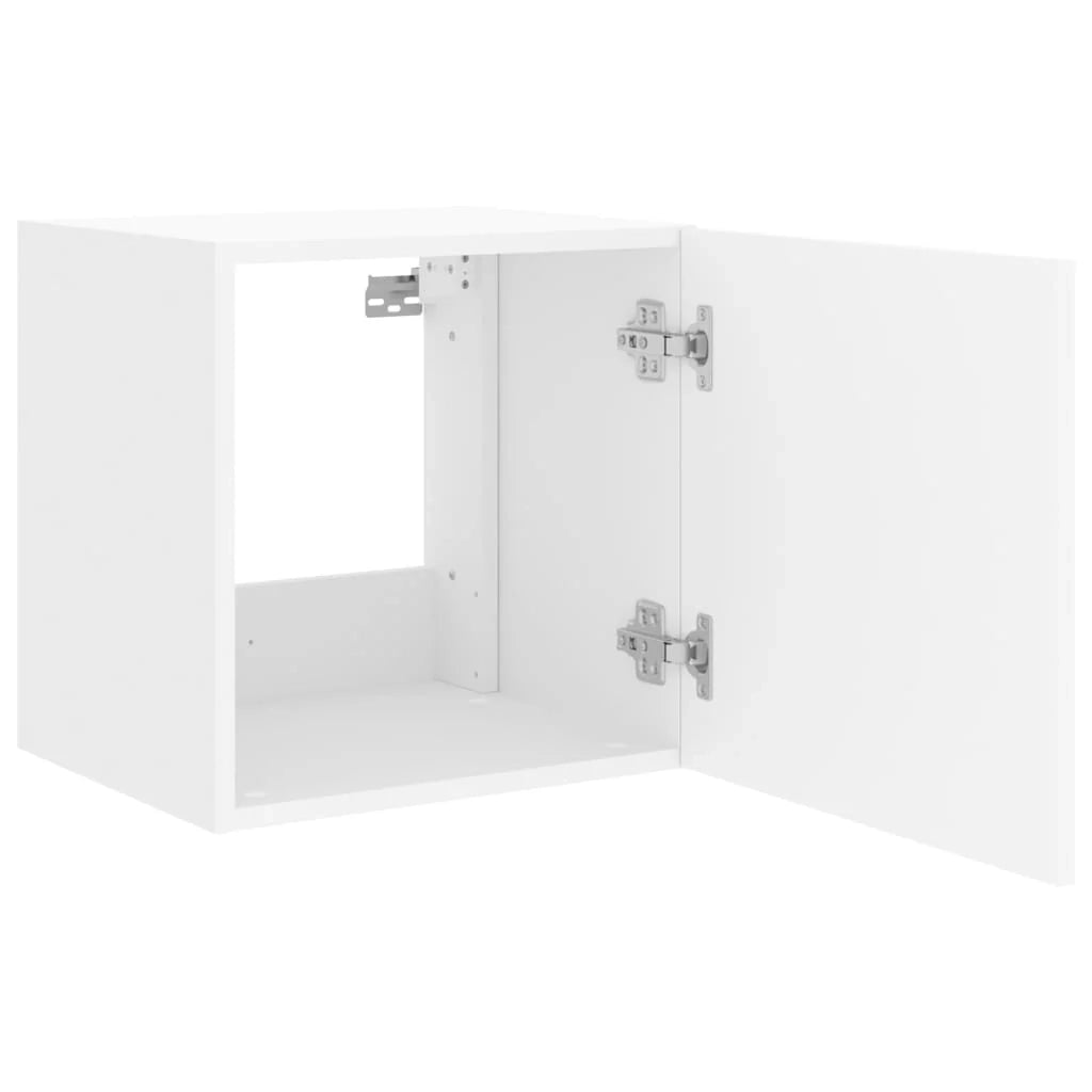 Mobile TV multimediale mensola TV mobile TV credenza TV sala da pranzo soggiorno camera da letto montaggio a parete con luci LED 40,5 x 35 x 40 cm bianco 02_0027883