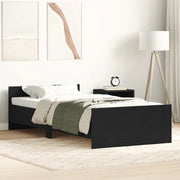 Giroletto senza Materasso Rovere Nero 75x190 cm in Truciolato