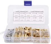 Kit di Spaziatori per Placche Madri in Acciaio Inossidabile 304 - M4 - Set di Spaziatori a Cappuccio - Assortimento per Diverse Applicazioni - Contenuto in Scatola di Riposo - 120 pezzi.