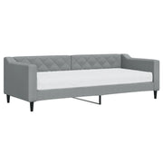 Divano letto | Sof¨¤ letto | Letto singolo con Materasso Grigio Chiaro 80x200 cm in Tessuto