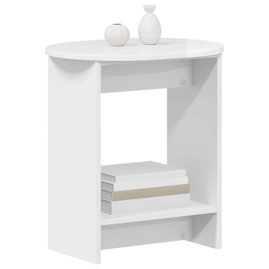 Tavolo laterale Bianco Lucido 50 x 39,5 x 55 cm 899856