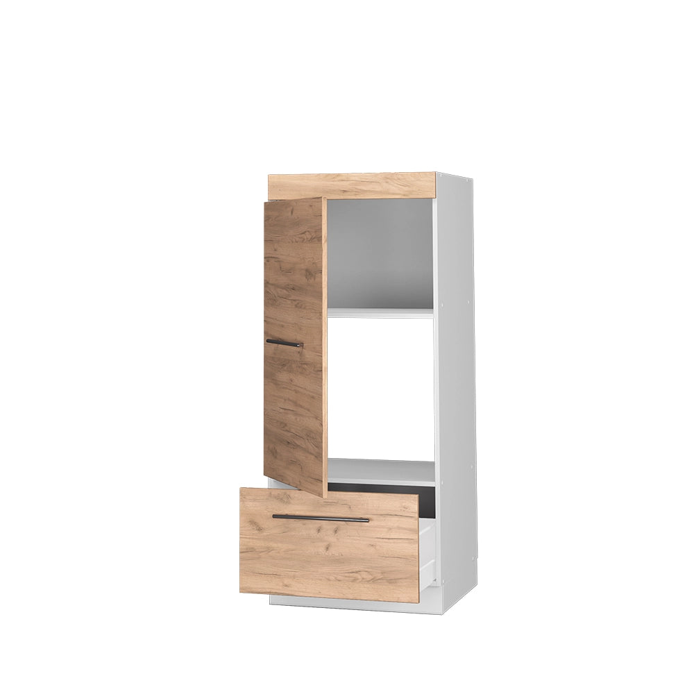 Mobile cucina microonde Fame-Line Rovere dorato/Bianco 60 cm Vicco