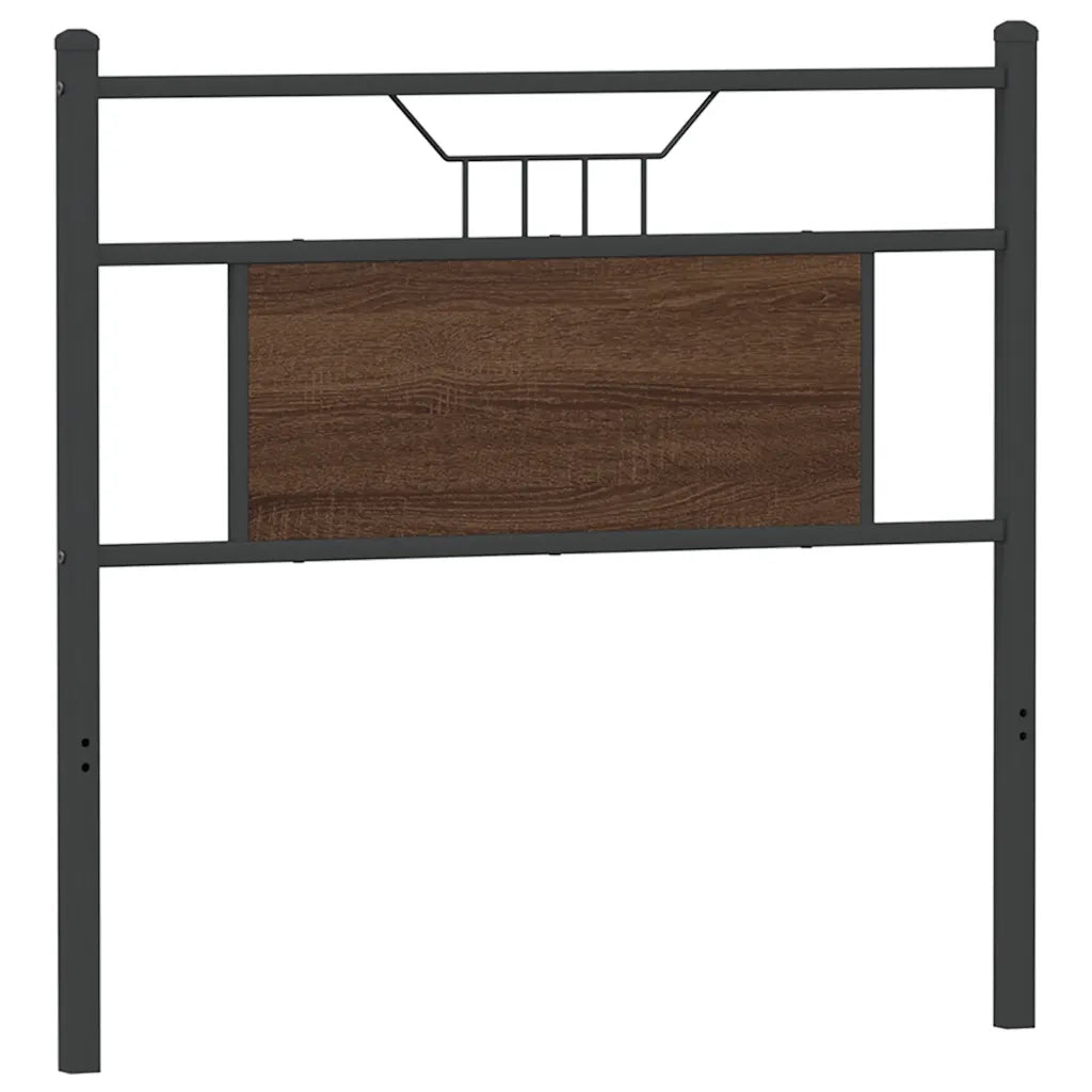 vidaXL Testiera Rovere Marrone 80 cm in Legno Multistrato e Acciaio