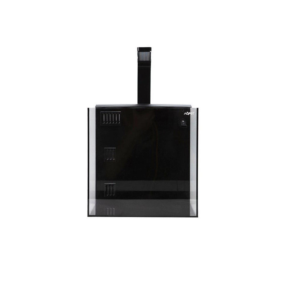 Aqpet Kubic 30 Rear Nero - vasca in vetro extrachiaro cm30×30×30h con filtro posteriore