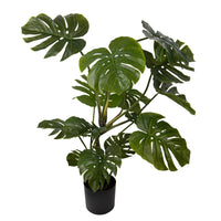 Monstera Artificiale con Vaso Altezza 113 cm Verde
