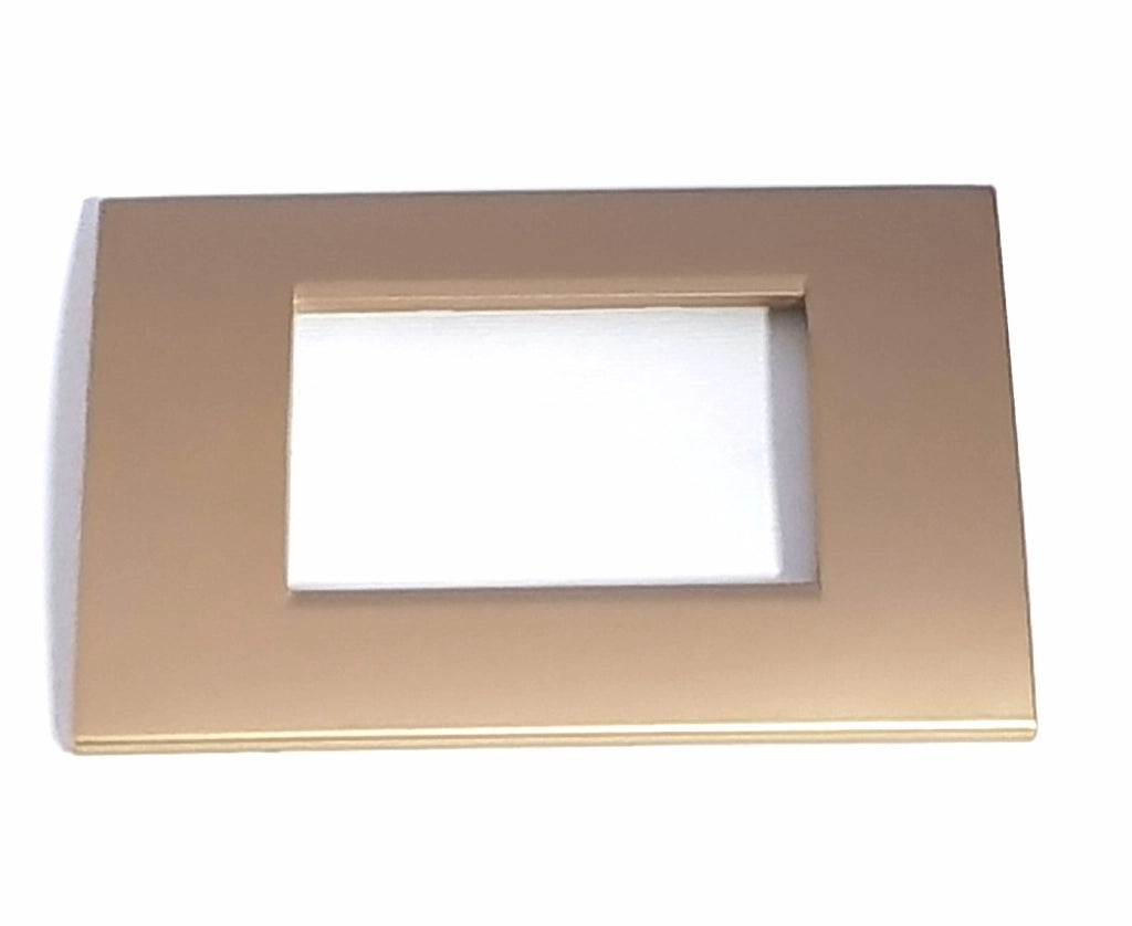 PLACCHETTA PLACCA TITANIUM COMPATIBILE BTICINO 3 POSTI COPRI INTERRUTTORE CL 119
