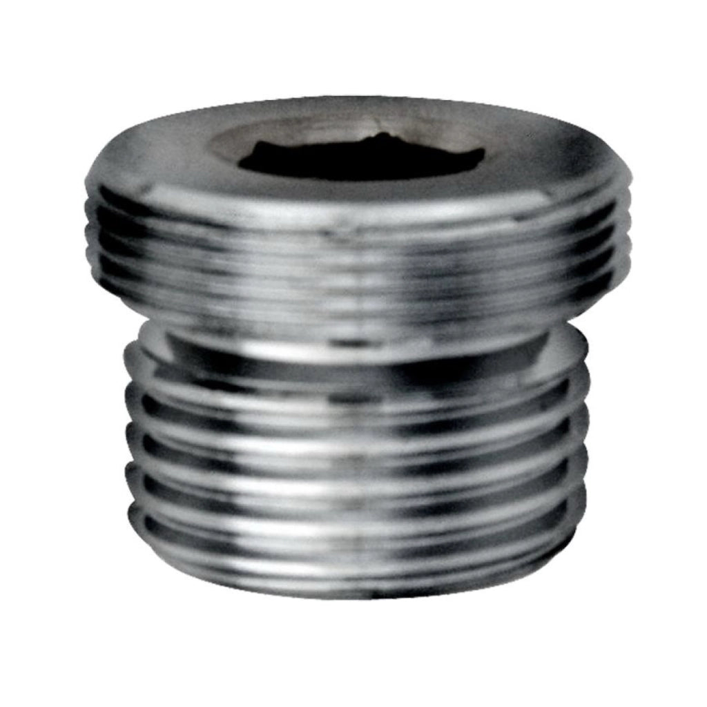 Raccordo maschio maschio in ottone cromato  M.24x1 - m.1/2