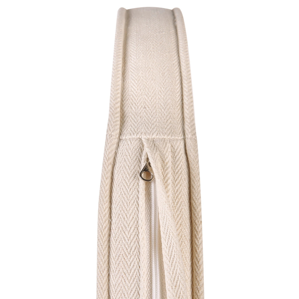Poltrona da giardino in rattan naturale con cuscino di seduta Beige Stile Boho per interni esterni