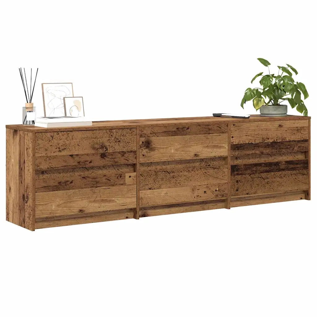 Unità TV 2 pcs Legno vecchio 180 x 34 x 50 cm Legno multistrato 3385628
