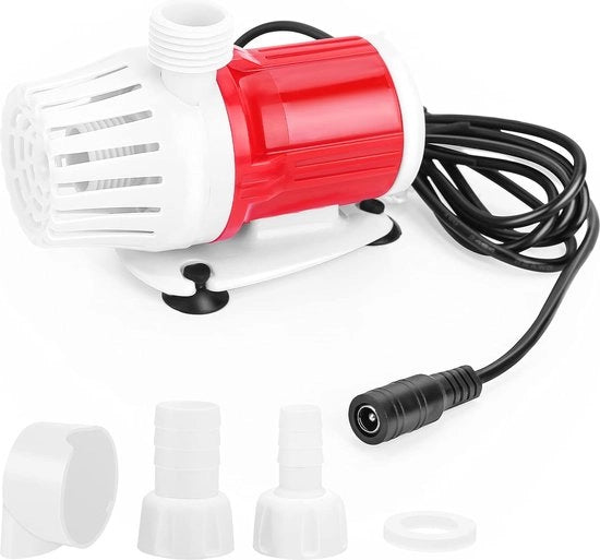Pompa a doppio effetto 12V 20W per acquario e fontana esterna - Alta capacità di flusso 1100L/H - Silenziosa e portatile