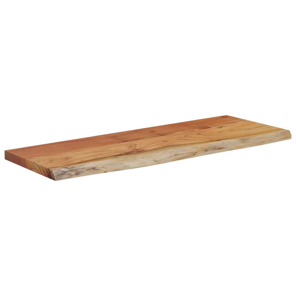 Mensola a Muro 70x30x3,8cm Rettangolare Legno Acacia Bordi Vivi 370285