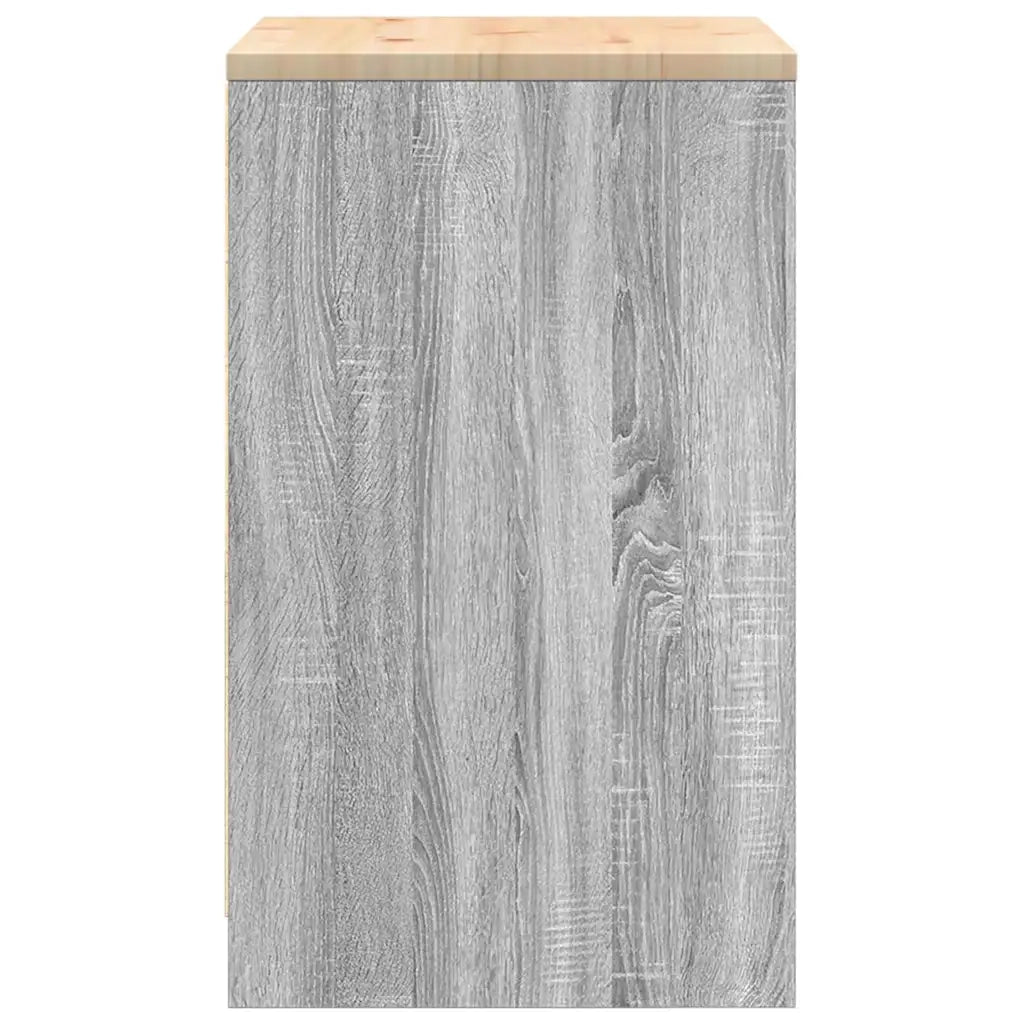 Armadietto da Garage Grigio Sonoma 60x51x85 cm