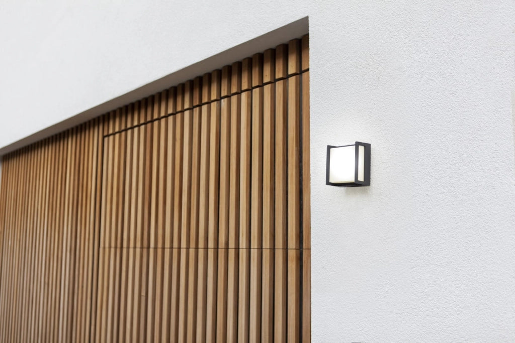 Applique esterna QUBO antracite Lutec LED 8W 3000K IP54