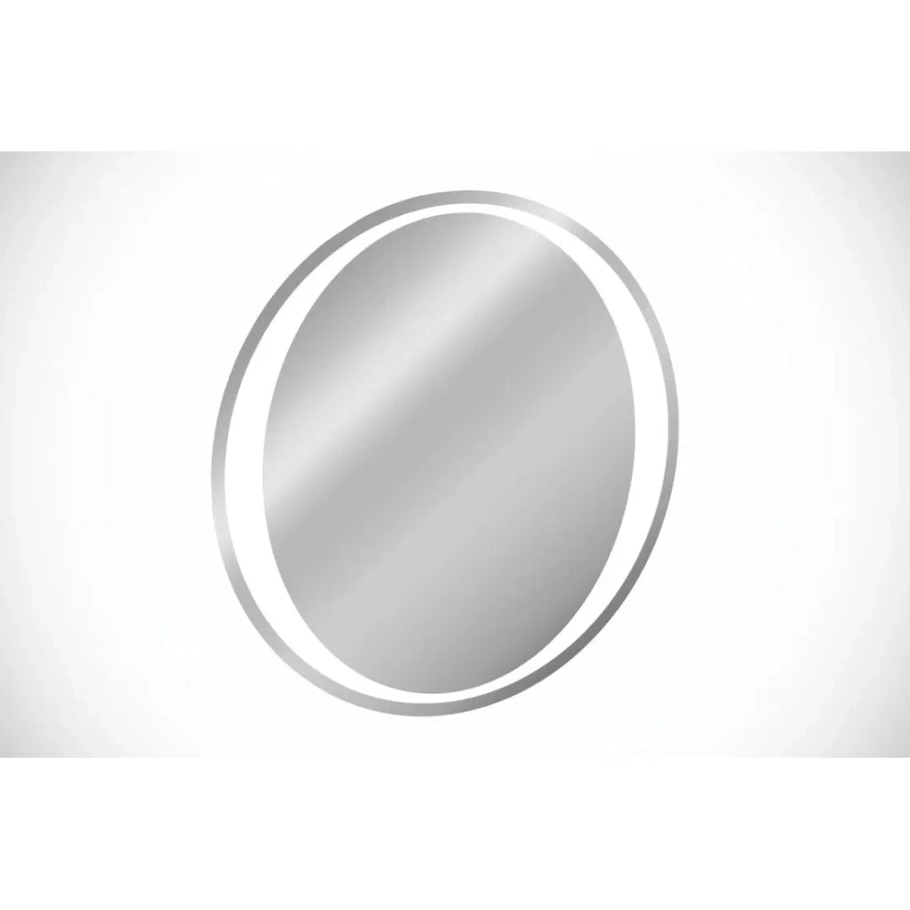 Specchio bagno LED rotondo 80 cm illuminazione posteriore bianca design
