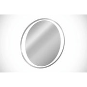 Specchio bagno LED rotondo 80 cm illuminazione posteriore bianca design