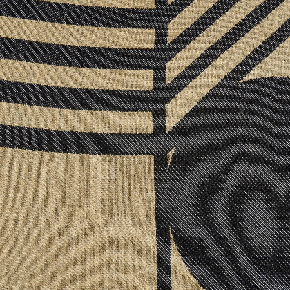 Coperta in acrilico beige nero 130 x 170 cm copriletto in poliestere motivo astratto con frange soggiorno camera da letto