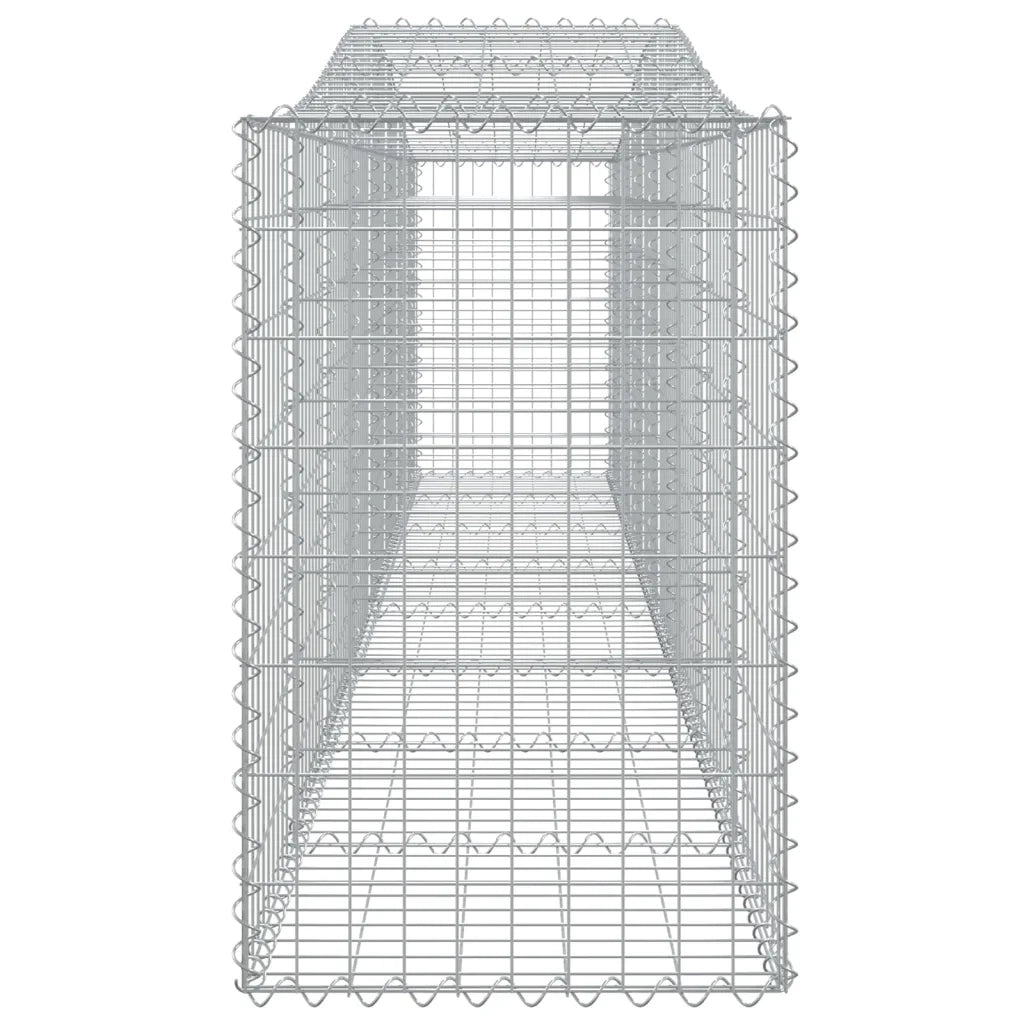 Cesti Gabbioni ad Arco 4 pz 400x50x80/100 cm Ferro Zincato 3145945