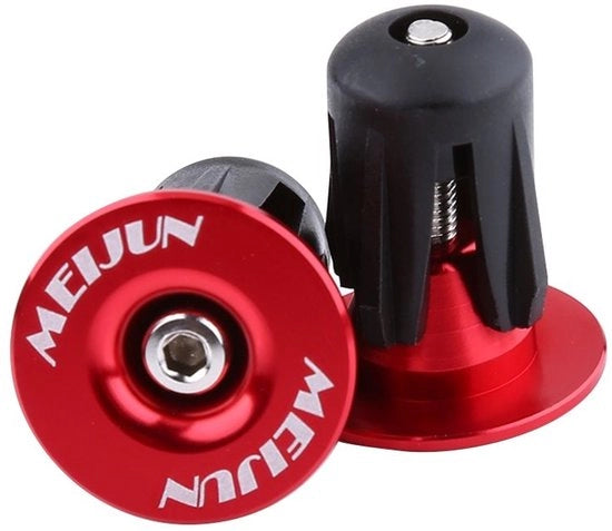 Accessori per bicicletta - Manubrio con gomiti in alluminio - 2 pezzi - Adatto per diametro manubrio 17,5-21,9 mm - Installazione facile - Coppe per manubrio per bicicletta