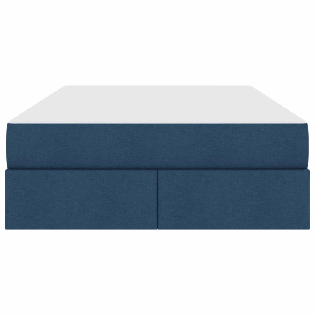 Letto con contenitore e materasso Blu 120 x 190 cm Poliestere 3399651