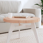 Piano per Tavolo Ã˜60x4 cm Rotondo in Legno Massello di Faggiocod mxl 131266
