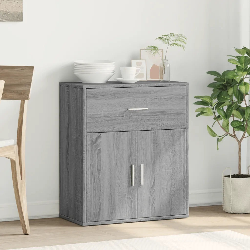 Credenza-Buffet-Armadio da cucina Grigio Sonoma 60x31x70cm in Legno Multistrato 189633