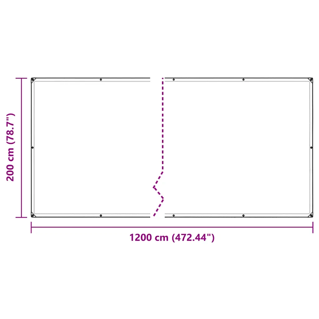 vidaXL Telone Trasparente con Occhielli 2x12 m in Polietilene