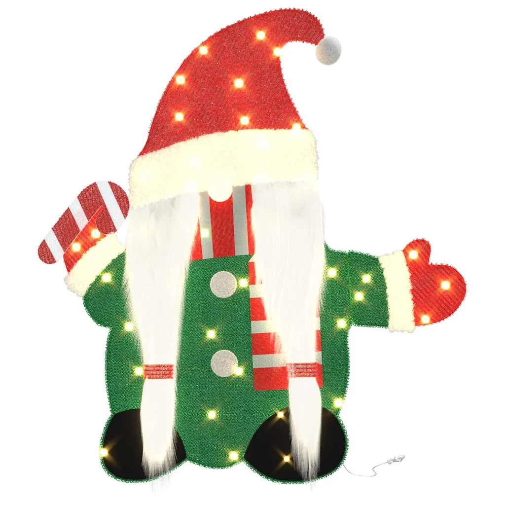 Gnomone Illuminato Bianco caldo 71 x 64 cm Tessuto di Lamè 42019622